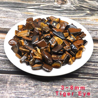 Piedras y cristales de ágata de Color Natural, grava, pequeña piedra caída, decoración de tanque, energía curativa, piedras preciosas, decoración de acuario para el hogar Tan Jianjun unisex