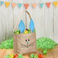 thumbnail image 3 of Atfunshop Cestas De Pascua Bolsas De Conejito Bolsas De Asas De Conejo De Arpillera Rosa Para Caza De Huevos Niños Niños Pequeños Niñas, 3 of 5