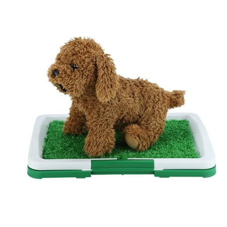 Pet Pee Training Mat,VBESTLIFE Dog Pet Potty Mat Grass Pad with Mesh+Collection Tray Home Indoor Restroom Toilet Pee Training Pee