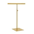 thumbnail image 3 of Estante ajustable para bolsos de Metal, soporte ajustable para bolsos, soporte de exhibición para bolsos con doble gancho para encimera minorista, tubo redondo dorado, 3 of 8