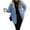 Blue, variant on CharmCyan Women Sherpa Lined Denim Jacket Oversized Fit Lapel Collar Button Down Long Sleeve Casual Outerwear Coat with Pockets Blue L