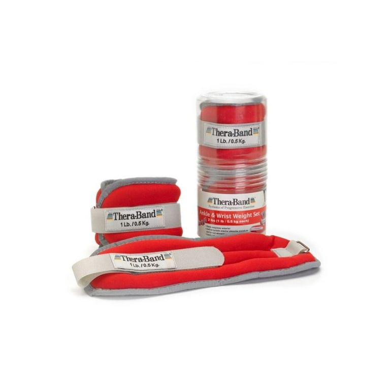 THERABAND Ankle Weights Red 1 lb Each Set of 2 Walmart