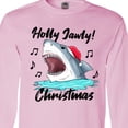 thumbnail image 4 of Inktastic Shark Holly Jawly Christmas Long Sleeve T-Shirt, 4 of 5
