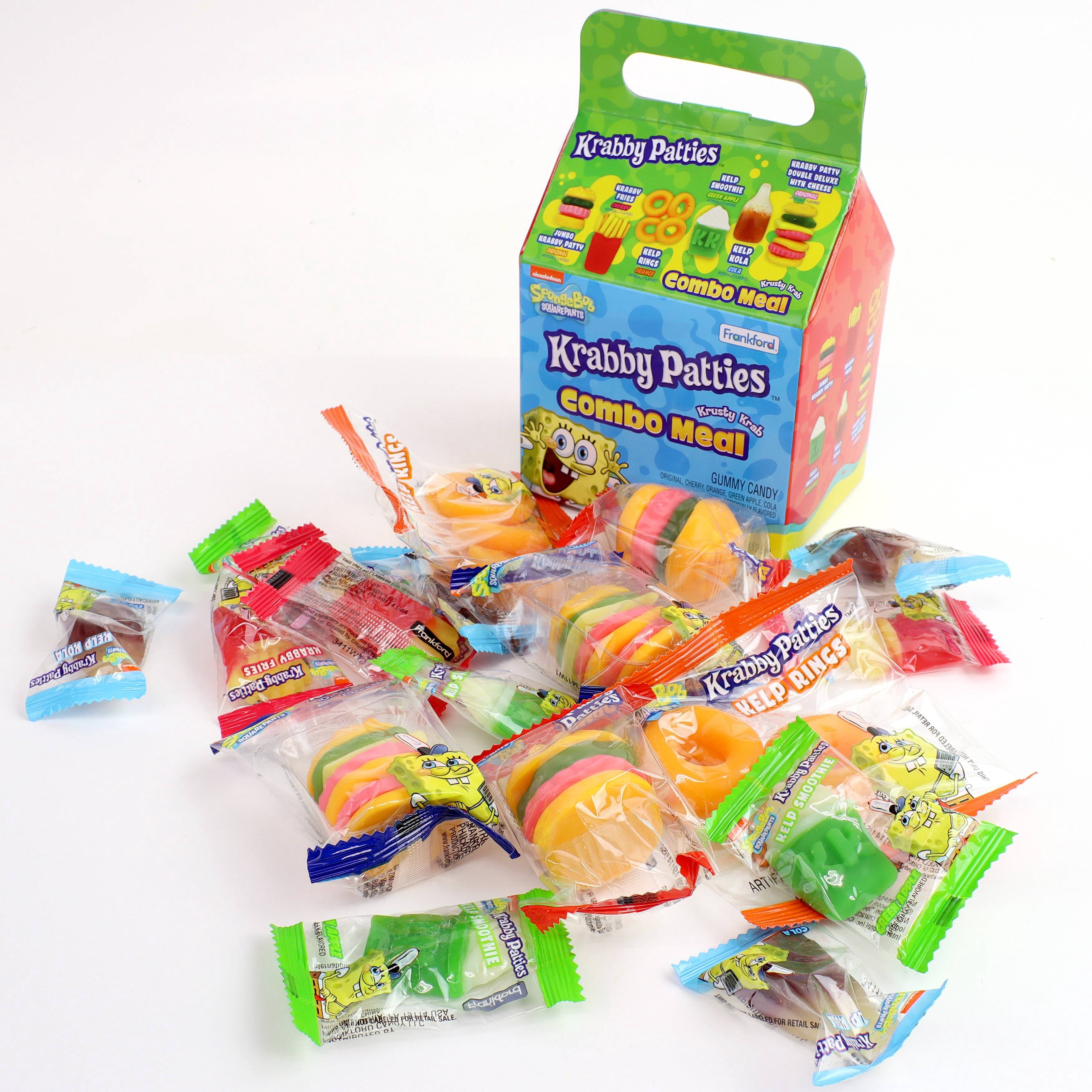 Krabby Patties Krusty Krab Gummy Candy Combo Meal by Frankford