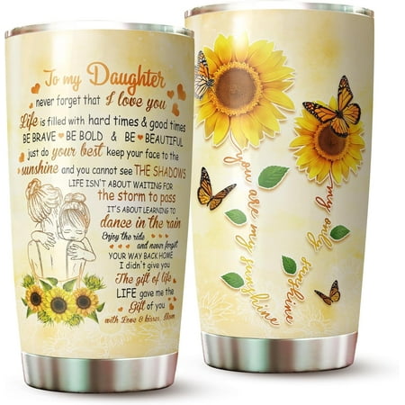 

Daughter Tumbler - Gifts for Daughter from Mom Mothers - Gifts for Daughter on Mothers Day Christmas - Daughter Cup - To My Daughter Mug - Mother Daughter Tumbler