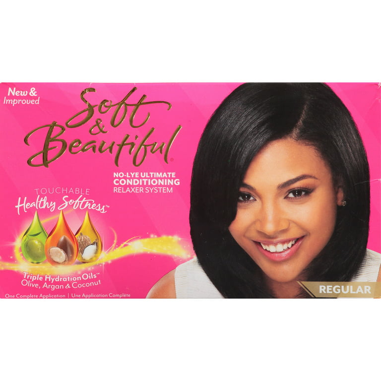 Soft & Beautiful Regular No-Lye Conditioning Relaxer Kit - For