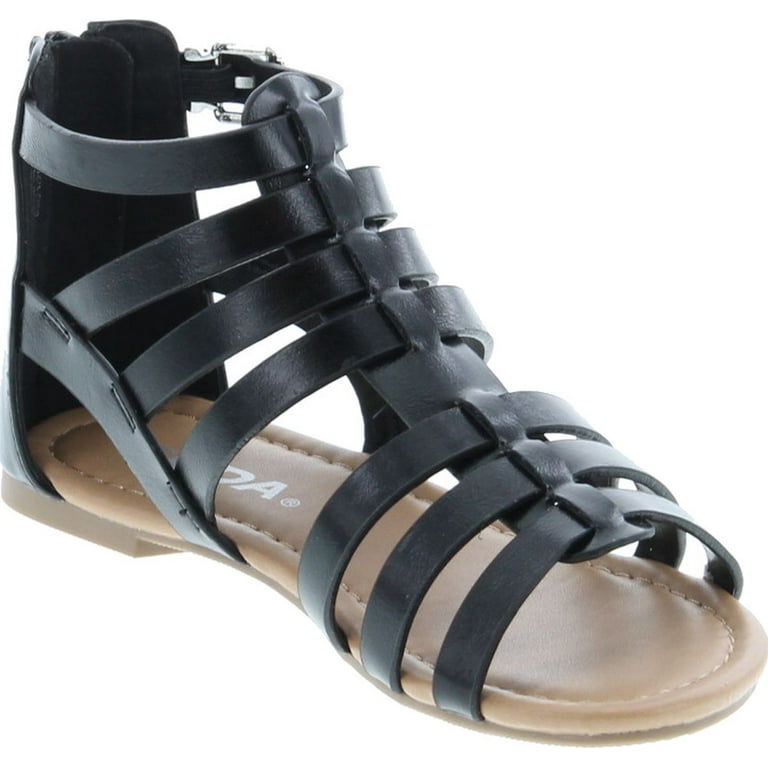Soda Dixon 2A Little Girls Strappy Peep Toe Gladiator Sandals