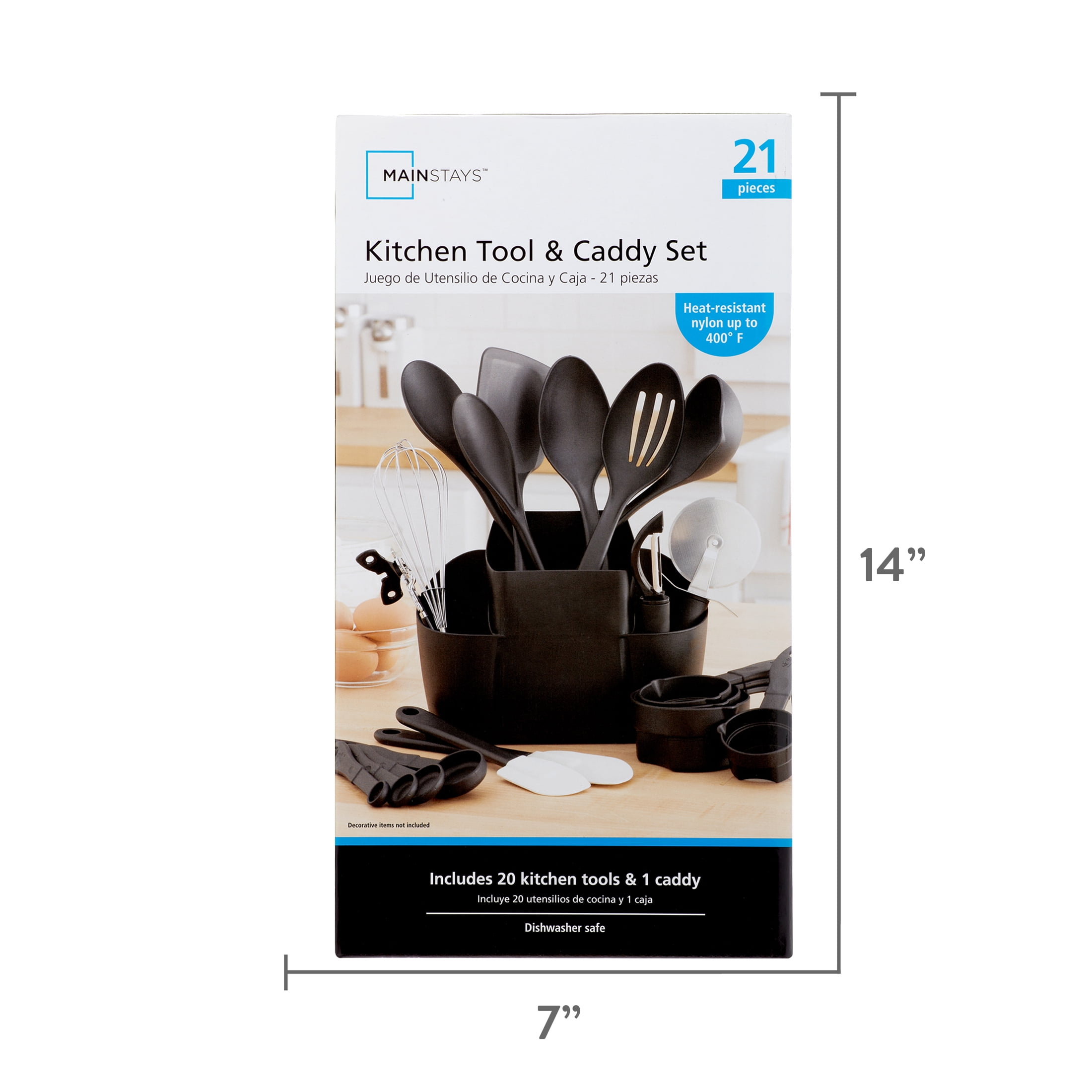 Mainstays 21-Piece Kitchen Utensils Set