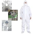 thumbnail image 2 of Disposable Sf Coverall White Adult Full Body Protective Suit Of Laminated Polypropylene 60 Gsm, 2 of 2