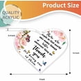 thumbnail image 3 of Inspirational Gifts for Women Acrylic Heart Keepsake, Thank You Gifts Appreciation gift for Women Friend Mom Wife Coworker Heart Shape Acrylic Sign Gift, 3 of 7