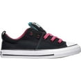 thumbnail image 2 of Converse Kids Chuck Taylor All Star Madison Shimmer Ox Sneaker, Low Top, Pink and Black, 2 of 2