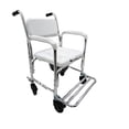 thumbnail image 2 of Silla 3 en 1 con Ruedas para Adulto Mayor | Palanca para Escalón | Inodoro Portátil, Ducha y Silla de Ruedas | Asiento Acolchado | Reposapiés Abatible | Frenos en 4 Llantas | Aluminio Ligero, 2 of 8