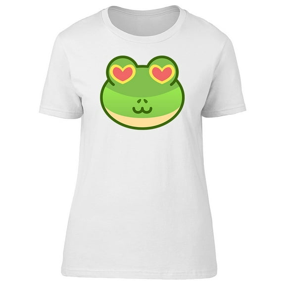 Frog In Love Emoticon T-Shirt Women -Image by Shutterstock, Female Small