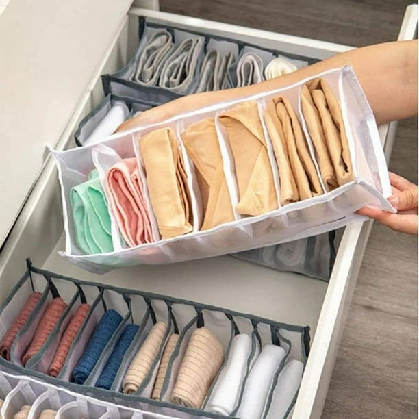 3pcs Closet Organizer For Underwear Socks Boxes Storage Organizer