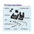 thumbnail image 4 of WJTG For 7400931 XNT Transducer Bracket,Transducer Mount for XHS Model Transducers,Transom Mounting HardJ, 4 of 5