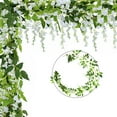 thumbnail image 6 of ZenCart 200CM Artificial Wisteria Flower Garland Realistic Home Wedding Garden Indoor Outdoor Wall Hanging Faux Climbing Floral Greenery Drooping Ivy Decoration, 6 of 7