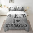 thumbnail image 2 of Castle Fairy Gymnast Girl 7-Piece Twin Bedding Sets for Teens,Dance Theme Bedding Comforter Set,Sparkling Sequin Breathable Sheet Sets,Lightweight Room Decor, 2 of 8