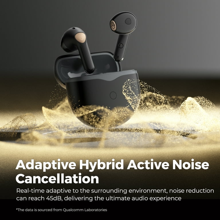 SoundPEATS Auriculares inalámbricos Air4 con sonido Snapdragon AptX  Adaptive less, QCC3071 Bluetooth 5.3 con Boost Bass, conexión multipunto,  CVC de 6
