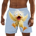 thumbnail image 5 of CHENge Men Beach Shorts Breathable Tropical Print Quick Dry Swimming Swimsuit Beach Shorts Big and Tall Anti-Chafe Beach Shorts Bathing Suits, 5 of 5