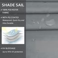 thumbnail image 4 of Sun Shade Sail, 10'x10' Rectangle Awning Canopy, Waterproof Shade Sail, 95% UV with Free Rope,, 4 of 5