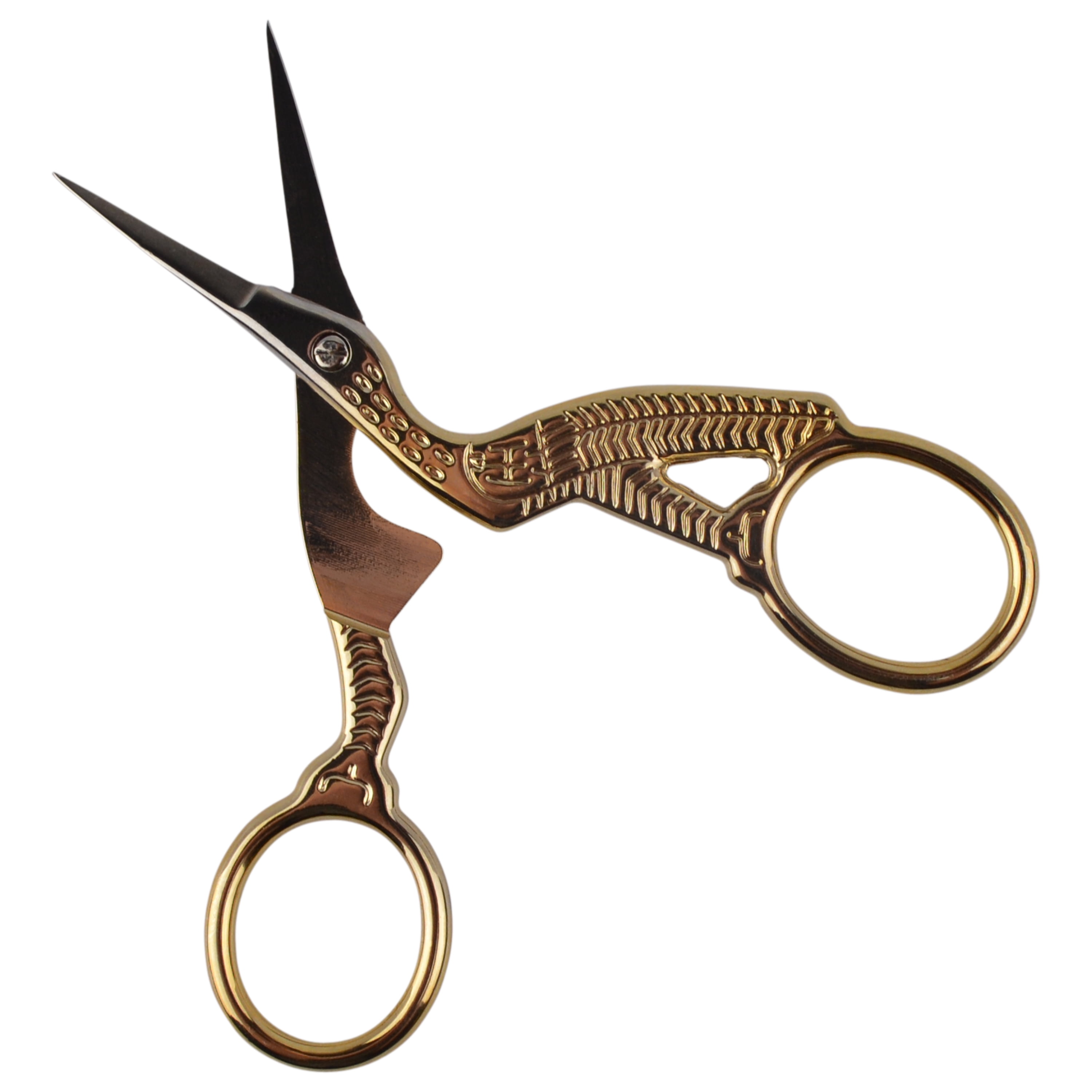 Specialty Forged 5 embroidery,sewing & trimming Scissors,all steel gold  plated