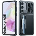 thumbnail image 1 of Oupeigar para Samsung Galaxy A35 5G Funda de Teléfono, Soporte para Tarjetas RFID (4 Tarjetas)&Cubierta de Cámara&Soporte para Mujer Hombres, Funda Billetera a Prueba de Golpes-negro, 1 of 9