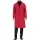 thumbnail image 1 of ABRIGOS CHIC para Hombres, Abrigo de Manga Larga con Cuello de Solapa y Abertura en la Espalda, Talla 2XL Burdeos, 1 of 7