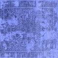 thumbnail image 1 of Ahgly Company Indoor Square Oriental Blue Industrial Area Rugs, 8' Square, 1 of 4