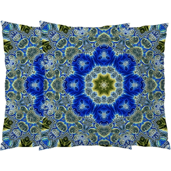Bohemian Decorative Throw Pillow Covers Set of 2 Soft Velvet Cushion Covers Floral Two Sides Printed Pillow Case 18 X 18 Inch Pillowcase