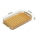 thumbnail image 2 of Drainage Drain Tray with Handles fruit organiser Non Slip for Party Table Living Room Orange, 2 of 9