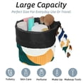thumbnail image 2 of PhooArto Large Barrel Drawstring Makeup Bag, Colorful Dachshund Pattern Travel Cosmetic Bag Portable Make Up Organizer Bag, 2 of 6