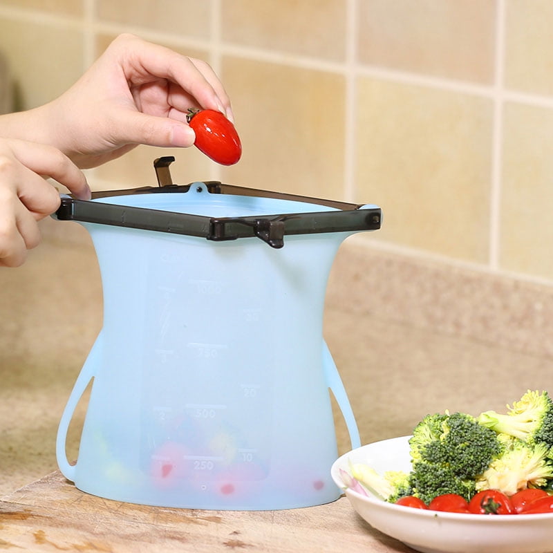 REUSABLE CLEAR//WRITE ON FREEZER FOOD BAGS Zip Lock Tie Handle Multi Size Kitchen