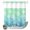 Green Blue, variant on No Hook Shower Curtain, Teal Ombre Coastal Shower Curtains for Bathroom with See Through Top Window, Nautical Beach Starfish Coral Summer Waterproof & Washable Bath Curtain Standard 72"x72"