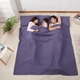 thumbnail image 2 of Graflsoa Ultra-Light Travel Sleeping Bag Liner, Breathable Polyester, Sapphire Blue, 180cm x 210cm, Compact & Portable for Camping & Backpacking, 2 of 7