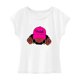thumbnail image 1 of Camiseta de mujer con cuello redondo y ajuste regular, cómoda camiseta básica para acampar en la playa L, 1 of 7