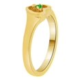 thumbnail image 2 of 14k Yellow Gold, Classic Heart Ring Created Color CZ Synthetic May Birthstone, 2 of 3