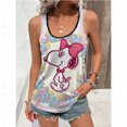 thumbnail image 3 of Camisetas sin mangas de verano para mujer, camisetas sin mangas con estampado de Snoopy, chaleco básico con estampado 3D para mujer, ropa Y2k, 3 of 5