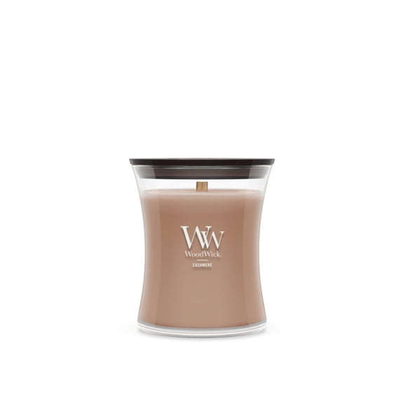 WoodWick Medium Hourglass Scented Candle, Cashmere, 9.7 oz