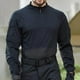 thumbnail image 1 of Blusa y camisa de manga larga con cuello alto para hombre, informal, moderna, lisa, de manga corta, con cuello alto, para exteriores, deportiva, de poliéster., 1 of 4