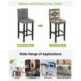 thumbnail image 3 of Southwest Geometric Bar Stool Covers Set of 4, Brown Mexican Aztec Boho Tribal Stretch Washable Bar Chair Covers with Backs, Removable Pub Counter Height Chair Cover for Kitchen Dining Room Cafe, 3 of 7