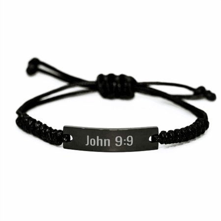 John 9 9 Bracelet John 9:9 Gift Bible Verse Scripture Stainless Steel Bracelet