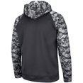 thumbnail image 3 of Men's Colosseum Charcoal Oregon State Beavers OHT Military Appreciation Digital Camo Pullover Hoodie, 3 of 4