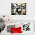 thumbnail image 4 of COMIO Wolf Canvas Wall Art Black and White Pictures Artwork Ready to Hang for Bedroom Living Room Decor, 4 of 4