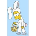 thumbnail image 2 of Men's The Simpsons Easter Bunny Bart  Graphic Tee Light Blue X Large, 2 of 4