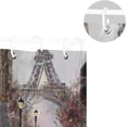 thumbnail image 5 of Coolnut Oil Painting Street View of Paris Bath Shower Curtain Liners 60x72in 100% Polyester Waterproof Bath Curtain with Hooks, 5 of 6