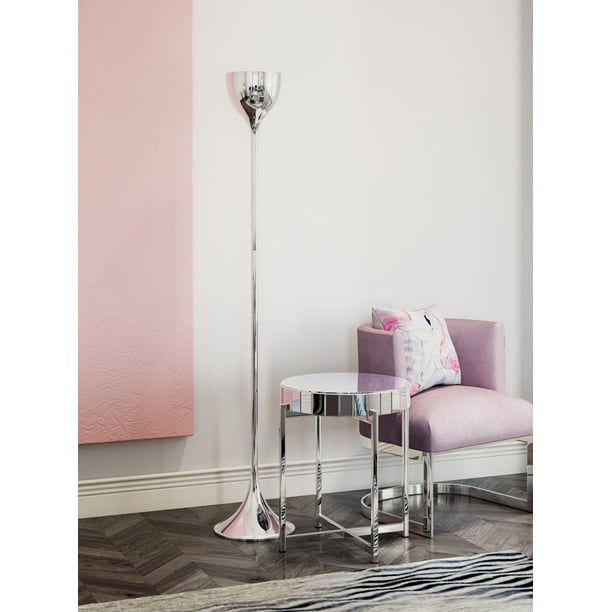 Neutrino Floor Lamp Chrome Com Neutrino Floor Lamp Chrome Com, Zuo Modern Twist Floor Lamp
