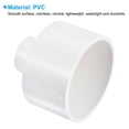 thumbnail image 4 of Uxcell ID Reducer Pipe Fitting Straight Adapter Connector, White 63mm to 25mm 2, 4 of 6