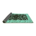 thumbnail image 2 of Ahgly Company Indoor Rectangle Oriental Turquoise Blue Industrial Area Rugs, 7' x 10', 2 of 4