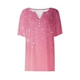 thumbnail image 4 of LiMoi Womens Tee Shirt Tops Short Sleeve Cotton T Shirts Printed Tops for Women Dressy Casual Plus Size Shirts My Items Ordered, 4 of 5