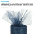 thumbnail image 3 of Unique Bargains 6' Wide 25 Yards Glitter Tulle Ribbon Netting Fabric for Tutu Skirt Christmas Wedding Navy Blue, 3 of 5